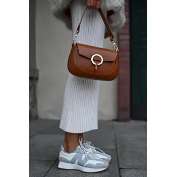 Kabelka MALÁ KOŽENÁ KABELKA PŘES RAMENO KOŇAK PECA del SOL