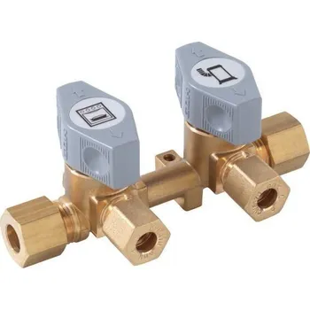 Příslušenství ke karavanu Blok 2, 3 nebo 4 uzavíracích ventilů GOK Marine varianta Blok dvou ventilů