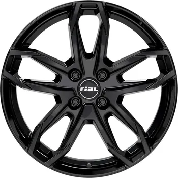 Alu kolo RIAL LUCCA 8X18 5X112 ET39/66.6 černá/stříbrná (Pneu Rial 8/-18)