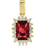 Lillian Vassago Zlatý přívěsek s rubínem a zirkony LLV22-GP053YR
