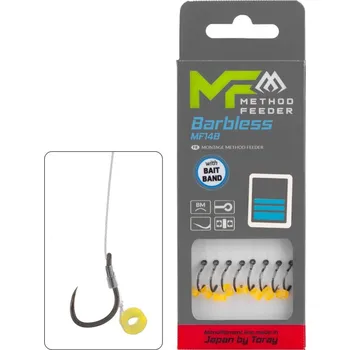 8ks Hotový Návazec Mikado Method Feeder MF14 S Gumkou 10cm Bez Protihrotu Vel. 12