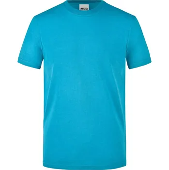 Pánské tričko James & Nicholson Pánské pracovní tričko - 6XL turquoise