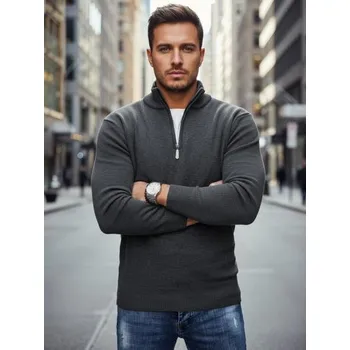 Pánský svetr Pánský svetr, světle šedý