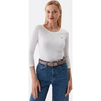 Dámské tričko Tommy Hilfiger dámské bílé tričko Slim - L