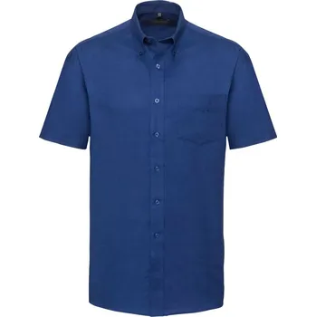 Russell Collection Košile Oxford s krátkým rukávem - 6XL bright royal