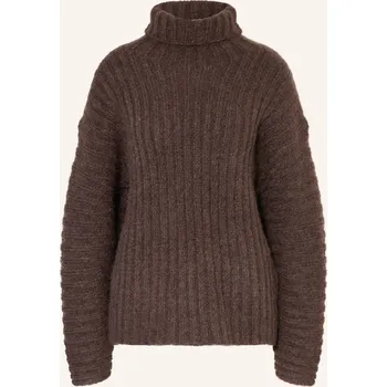 Dámský svetr By Malene Birger Dámský Svetr S Rolákem A S Alpakou, tmavě...