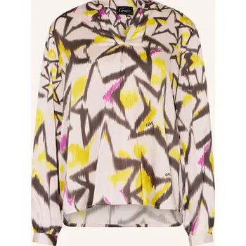 Dámská halenka Grace Dámská Satinová Halenka, černá / žlutá / krémová, 38