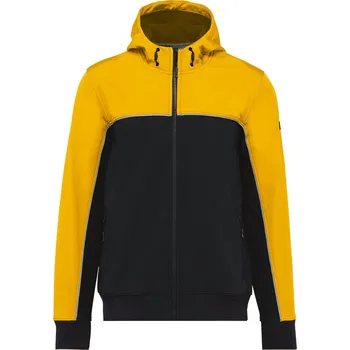 Pánská softshellová bunda Kariban Pracovní 3-vrstvá softshellová bunda - XXL black/yellow