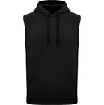Kariban Unisex mikina s kapucí bez rukávů - L black