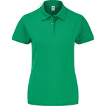 Fruit of the Loom Dámské piqué polo - M retro heather green