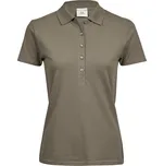 TEE JAYS Dámské luxusní strečové piqué polo z těžké bavlny - 3XL clay