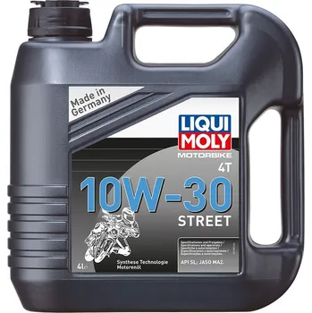 Motorový olej LIQUI MOLY Motorbike 4T 10W30 Street, polosyntetický motorový olej 4 l