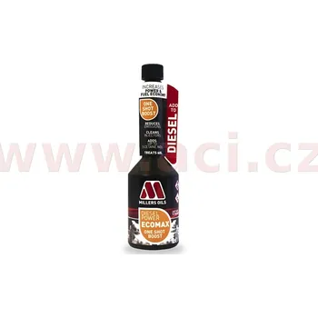 aditivum MILLERS OILS millers Premium Diesel Power EcoMax One Shot Boost, jednorázová aditivace nafty 250 ml
