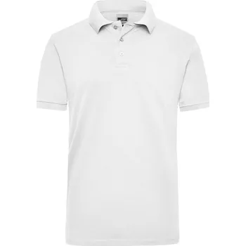 Pánské tričko James & Nicholson Pánské pracovní piqué polo z těžké bavlny - 6XL white