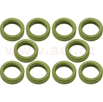 Autodíl (sada 10 ks) těsnící kroužek 1,78 x 10,32 mm dvoubřitý speciální zelený