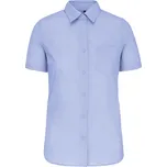 Kariban Popelínová halenka "Judith" s krátkým rukávem - XS bright sky