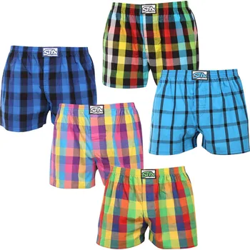 Trenýrky 5PACK pánské trenky Styx klasická guma vícebarevné (5A0113456) L Možnost vrácení zboží ZDARMA do 120 dnů!