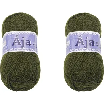 SET 2ks - Příze ÁJA Zelená BX13181 - 50g / 217 m