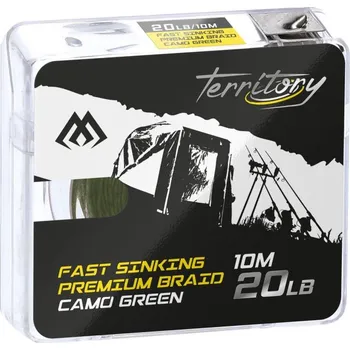 Pletená Šňůra Mikado Fast Sinking Premium Braid 10m 30lb Zelené Camo