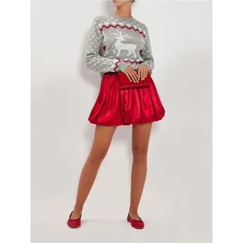 Dámský svetr Sinsay - Vánoční svetr - šedá - 228GT-09P - 228GT-09P-M