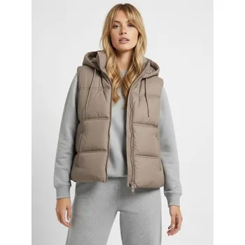 Dámská vesta Sinsay - Vesta s kapucí - béžová - 547FH-47X - 547FH-47X-XXL