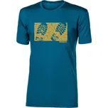 triko krátké pánské Progress HRUTUR STEP merino petrolejový melír Varianta: XXL