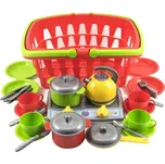 Nákupní košík + sada nádobí s vařičem 26x17x37 cm