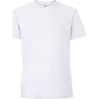 Pánské tričko Fruit of the Loom Pánské tričko z těžké bavlny - L white