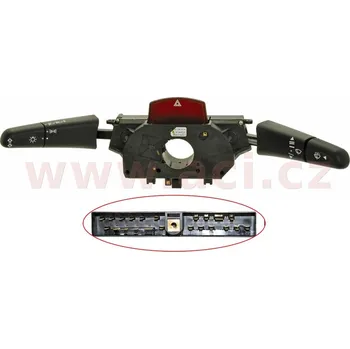 přepínací páčka s cyklovačem stěračů s výstražnými blinkry (bez zadního stěrače, bez parkovacích světel) L+P