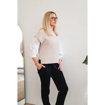 Dámská vesta Dámská vesta ZARA béžová - VEZABEL