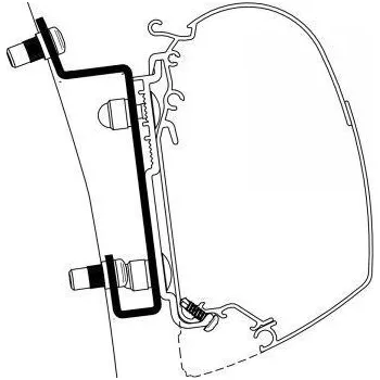 Příslušenství ke karavanu Ford Transit H3 rok 2014 a dále - adaptér pro markýzy Thule série 5 a 8