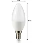 ecoPLANET LED žárovka E14 svíčka 8W 700lm - teplá bílá