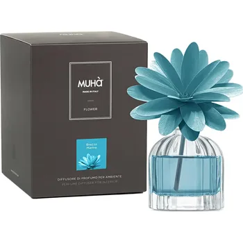 Aroma difuzér Muhà Flower difuzér s dřevěnou květinou Brezza Marina Objem: 60 ml
