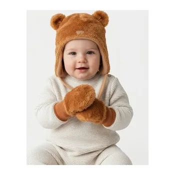 Čepice Čepice a rukavice NAME IT 13206456 Hnědá 40_44