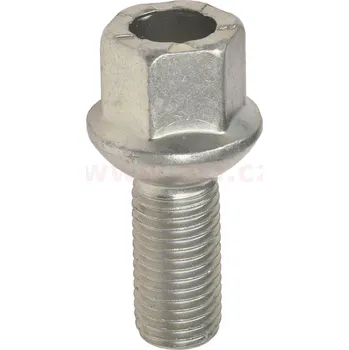 Autodíl šroub kola, závit M12x1.5, kulové sedlo R13, délka závitu 25 mm, velikost klíče 17 (sada 10 ks)