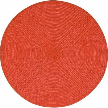 prostírání Kulatá červená prostírání 38 cm pletená do jídelny 5five simply smart