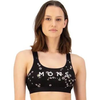 Dámské spodní prádlo Mons Royale Stella X-Back sportovní podprsenka - 0 - černá - M