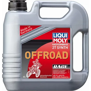 Motorový olej LIQUI MOLY Motorbike 2T Synth Offroad Race, plně syntetický 2T 4 l