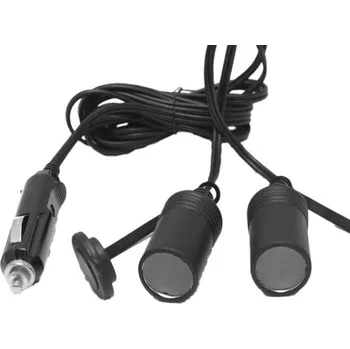 Příslušenství ke karavanu Kabelová rozdvojka Carbest pro zapalovačové zásuvky 12/24 V