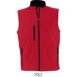 SOL's Collection Pánská 3-vrstvá softshellová vesta - S pepper red