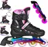 Kolečkové brusle Nils Extreme NH10905.2 duhové/růžové, 31 - 34