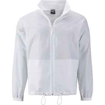 Pánská větrovka James & Nicholson Pánská promo bunda - 3XL white