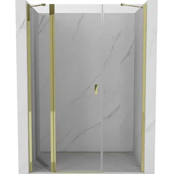 Sprchové dveře Sprchové dveře Mexen Mist s otočným mechanismem 145 cm, průhledné, zlaté - 8A4-145-001-50-00