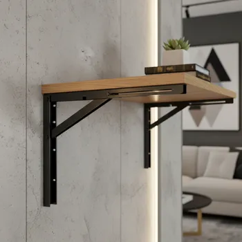 Nábytkové kování Interex Skládací konzola kovová / Černá 400 mm