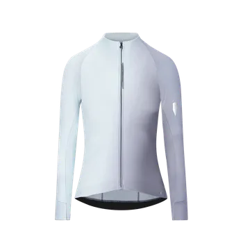cyklistický dres Q36.5 Cyklistický dres Gregarius Hybrid Big Fade long sleeve jersey podzim, ZIMA Modrá S Dámské