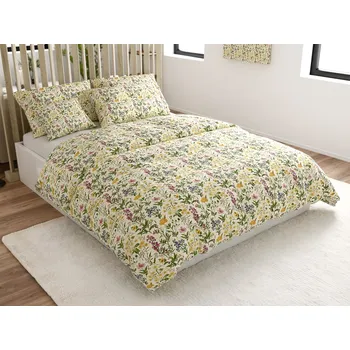 Povlečení Bavlněné povlečení HERBELLE barevné Rozměr povlečení: 70 x 90 cm | 140 x 220 cm, 140x200 / 70x90 cm, 140x220 / 70x90 cm