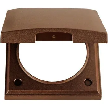 Příslušenství ke karavanu Odklápěcí krytka pro zásuvky Berker Integro barva hnědá