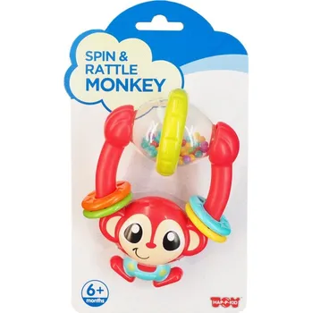 HAP-P-KID Chrastítko pro miminka - Opice