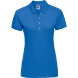 Russell Dámské elastické piqué polo - XXL azure blue