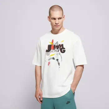 Pánské tričko Jordan Tričko M J Brand Jam 85 Ss Crew Bílá L